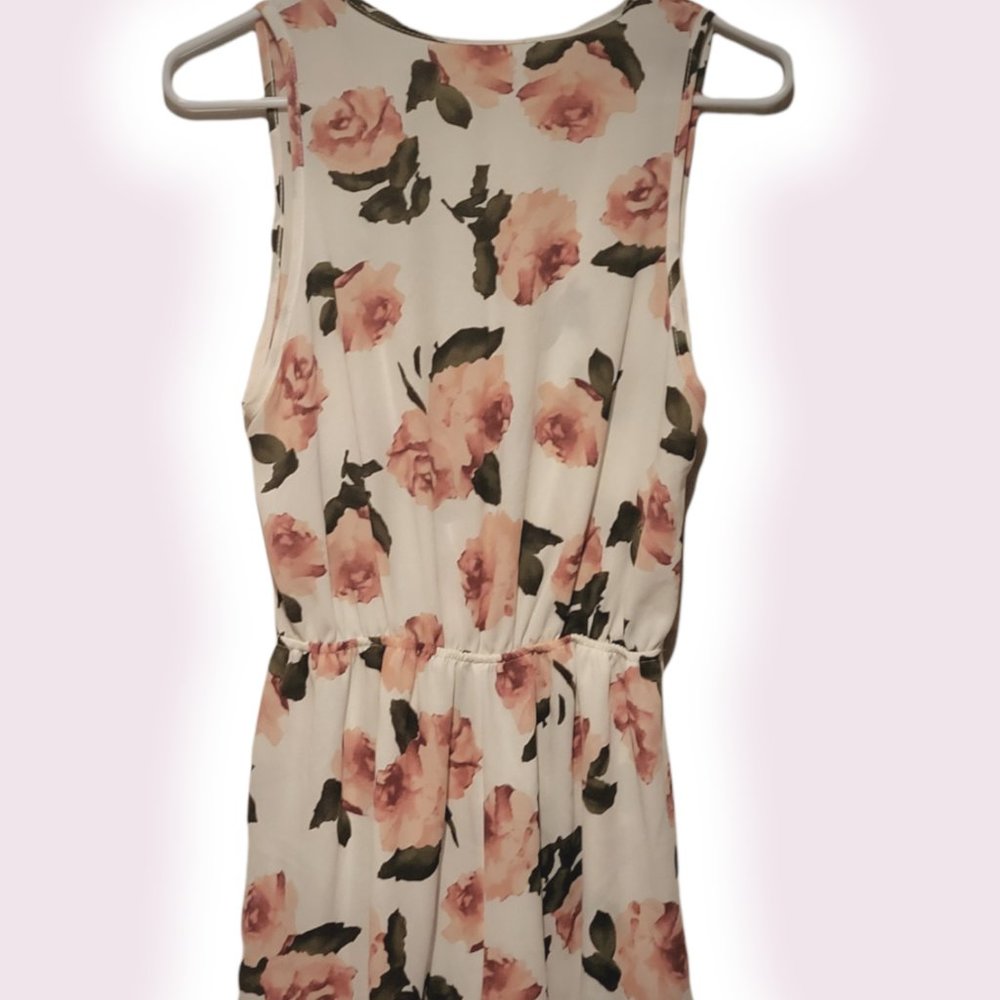 AUDREY3+1 SLEEVELESS LIGHT ROMPER WITH ROSES - Picture 2 of 9